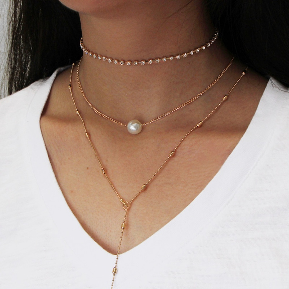 🆕☀️ Boho Pearl Chokers☀️ 3 in 1 - Picture 5 of 5